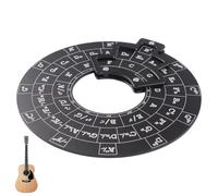 Círculo de quintas - Herramienta de melodía resistente, círculo para acordes de guitarra, tabla de progresión de acordes, transposición de círculo de quintas, instrumento de aprendizaje de guitarra