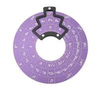 Círculo de Quintas Rueda, Música Melodía Acorde Herramienta Redonda de Metal Melodía Herramienta Portátil de Aprendizaje de Teoría Musical con Soporte para Músicos (PURPLE)