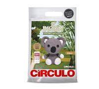 CIRCULO - Kit de amigurumi - Kit de ganchillo de animales de safari para principiantes con instrucciones fáciles - Todo incluido - Juego con hilo de amigurumi de alta calidad - Koala