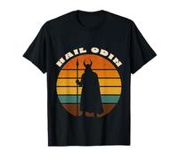 Círculo rúnico vintage de Hail Odin Allfather, retro, nórdico Camiseta