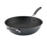 Circulon Scratch Defense Wok antiadherente de 34 cm - Wok apto para inducción con revestimiento antiadherente extremo, apto para lavavajillas y horno, acabado gris grafito