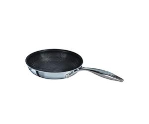 Circulon SteelShield C Series - Sartén de acero inoxidable de 22 cm, sartén de inducción con antiadherente híbrido, apto para utensilios de cocina de metal y apto para lavavajillas