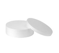 Círculos de espuma de 10 pulgadas para paquete de 4 unidades de 1 pulgada de grosor, manualidades, círculos de poliestireno para manualidades, suministros escolares y decoraciones (blanco)