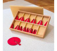 Círculos de fracción Montessori recortados de alta calidad, de 11 a 20 partes iguales, inserciones avanzadas de fracción de madera de haya maciza, manipulador de matemáticas de madera para conceptos