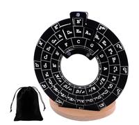 Círculos de guitarra de Quintenrad: herramienta para melodía, rueda de acordes de aluminio, disco de teoría musical para guitarra y piano, preciso, aquelarre de quintas para principiantes y músicos