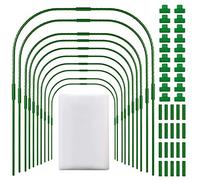 Círculos De Jardín Túnel De Cultivo - Juego De Aros De Jardín De Acero Con Soportes De Invernadero Y Cubierta Para Plantas, Para Redes De Jardín | Anillo/clip/Red De Soporte De Marco De Invernadero