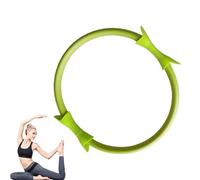 Círculos de pilates para mujer, de pilates de fitness de 14.96 pulgadas, de resistencia de pilates para mujer, de pilates ligero, equipo de ejercicio de doble agarre, accesorios