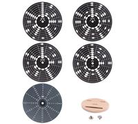 Círculos de rueda de metal, escala de guitarra, círculos de quintos, accesorios de instrumentos musicales, accesorios de aleación de aluminio, textura para guitarra