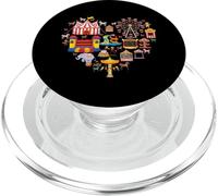 Circus Love Heart Ringmaster Party Circus Men Women Kids Boy PopSockets PopGrip para MagSafe