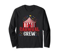 Circus Staff Event Costume Carnival Staff Crew Tent Party Manga Larga
