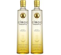 Cîroc Pineapple Vodka, 37,5 vol, 70cl, Sabor Tropical, Infusionado con Sabores Naturales de Piña Fresca (Paquete de 2)