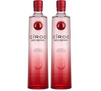 Cîroc Red Berry Vodka, 37,5% vol, 70cl, Bayas Rojas y Silvestres de Verano, Delicioso y elegantemente Suave (Paquete de 2)