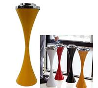 CIRONI Cenicero de Suelo para Exteriores, cenicero de Suelo Plegable contemporáneo a Prueba de Viento con Tapa, cenicero Alto para Patio Exterior de 22 Pulgadas de Altura para Hotel, hogar, Oficina