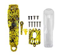 Cirraorive Carcasa para Cortapelos Eléctrica Juego Completo de Cubierta E Inferior Diseño Resistente a Temperaturas Compatible con Adecuada P, Amarillo