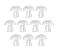 Cirraorive Juego de 10 Piezas de Tapones para Los Oídos, Cúpulas para Audífonos, Tapas de Repuesto Flexibles Y Suaves con Forma de Hongo, Cubiertas Transparentes, L