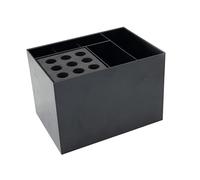 Cirraorive Organizador de Salón, Caja de Almacenamiento para Aseo Personal, Estuche Profesional Multifuncional para Herramientas de Corte de Cabello, Soporte Par, negro