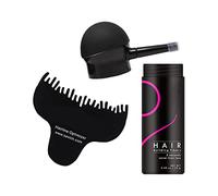 Cirraorive Polvo Voluminizador para El Cabello, Acabado Natural, Fibras Capilares, Coloración Uniforme, Polvo para Peinar, Fácil de Usar, Resistente Al Agua Y Al, Negro