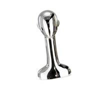 Cirraorive Soporte para Pelucas, Cabeza de Maniquí para Exhibición de Sombreros Y Accesorios, Plata Y Recta