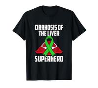Cirrosis of The Liver Superhero Teal Ribbon Camiseta