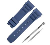 Cirtrar Correa de reloj de silicona de goma de 25 mm compatible con Richard Mille RM035 011 055 030