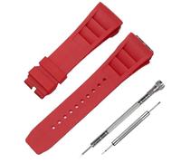 Cirtrar Correa de reloj de silicona de goma de 25 mm compatible con Richard Mille RM035 011 055 030
