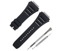 Cirtrar Correa de reloj de silicona de goma de 25 mm compatible con Richard Mille RM035 011 055 030