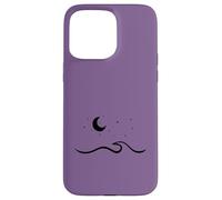 Ciruela Púrpura - Luna Surfing Playa Verano Olas Océano Carcasa para iPhone 15 Pro MAX