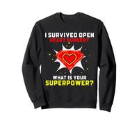 Cirugía a corazón Abierto Superviviente Superpotencia Recuperación Humor Sudadera