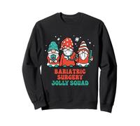 Cirugía bariátrica Jolly Squad Gnomos Enfermera Navidad Sudadera