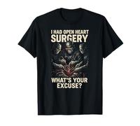 Cirugía cardíaca ¿Cuál es su Excusa Cool Mens Cirugía Paciente Camiseta