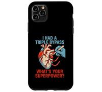 Cirugía cardíaca I Survived Triple Bypass Fun Mens Superpower Carcasa para iPhone 11 Pro MAX