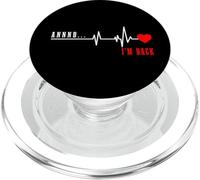 Cirugía de corazón Abierto y Estoy de Vuelta recuperación de Ataque cardíaco PopSockets PopGrip para MagSafe