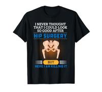 Cirugía de reemplazo de Cadera Recuperación Funny Get Well Mordaza Camiseta gráfica económica