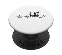 Cirugía Latido del corazón Hombres Mujeres Orgulloso Cirujano Divertido PopSockets PopGrip Adhesivo