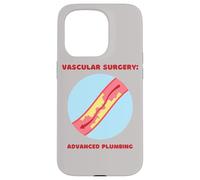 Cirugía Vascular: Fontanería Avanzada Divertida PA, Cirujano, Enfermera Carcasa para iPhone 15 Pro