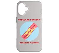 Cirugía Vascular: Fontanería Avanzada Divertida PA, Cirujano, Enfermera Carcasa para iPhone 16