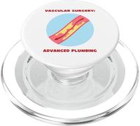 Cirugía Vascular: Fontanería Avanzada Divertida PA, Cirujano, Enfermera PopSockets PopGrip para MagSafe