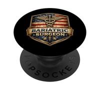 Cirujano Bariátrico Americano Caduceus Metabolic Surgery USA MD PopSockets PopGrip Adhesivo