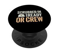 Cirujano clínico del Personal quirúrgico fregado y Listo PopSockets PopGrip Adhesivo