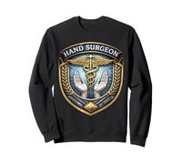 Cirujano de Mano Caduceo Insignia Cirugía de Muñeca Médico Médico MD Sudadera
