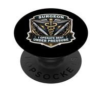 Cirujano Divertido Operar Mejor Médico Cirugía Bajo Presión PopSockets PopGrip Adhesivo