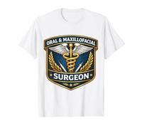 Cirujano Oral Y Maxilofacial Cirugía OMFS Caduceo Doctor Camiseta gráfica económica, Hombre, Blanco, S