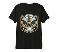 Cirujano Oral Y Maxilofacial Cirugía OMFS Caduceo Doctor Camiseta Premium