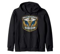 Cirujano Oral Y Maxilofacial Cirugía OMFS Caduceo Doctor Sudadera con Capucha