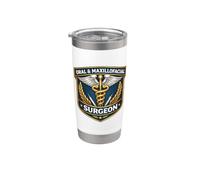 Cirujano Oral Y Maxilofacial Cirugía OMFS Caduceo Doctor Vaso térmico de acero inoxidable de doble pared