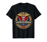 Cirujano Vascular Caduceo Insignia Cirugía Médico Quirúrgico MD Camiseta