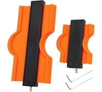 CIRULLI 2 Piezas Medidor de contornos de 25 cm + 12 cm con fijador, Contour Gauge, Medidor de contorno de herramientas para Medición Precisa de Azulejos