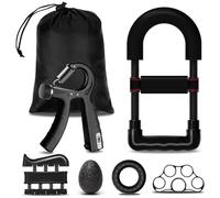 CIRULLI Conjunto de 6 piezas Hand Grip, Resistencia Ajustable 5-60kg, Entrenador de Agarre,Pelota para Músicos Atletas,Fortalecedores