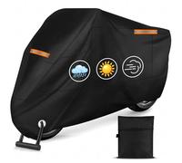 Cirulli Funda de Moto,Fabricada en Tejido Oxford 210D,Funda de Motos con Bandas Reflectantes Apta para una Gran Variedad de Modelos de Moto,Funda de Motos para Exterior 245x105x125