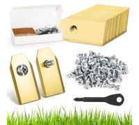 CIRULLI Juego de 60 cuchillas de repuesto para cortacésped, titanio, 0,75 mm, para Husqvarna Automower y Gardena